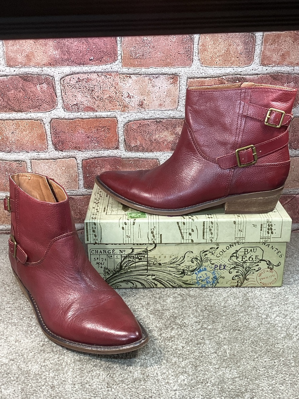 Lucky Brand Chaelynn Womens western ankle boots size 9.5